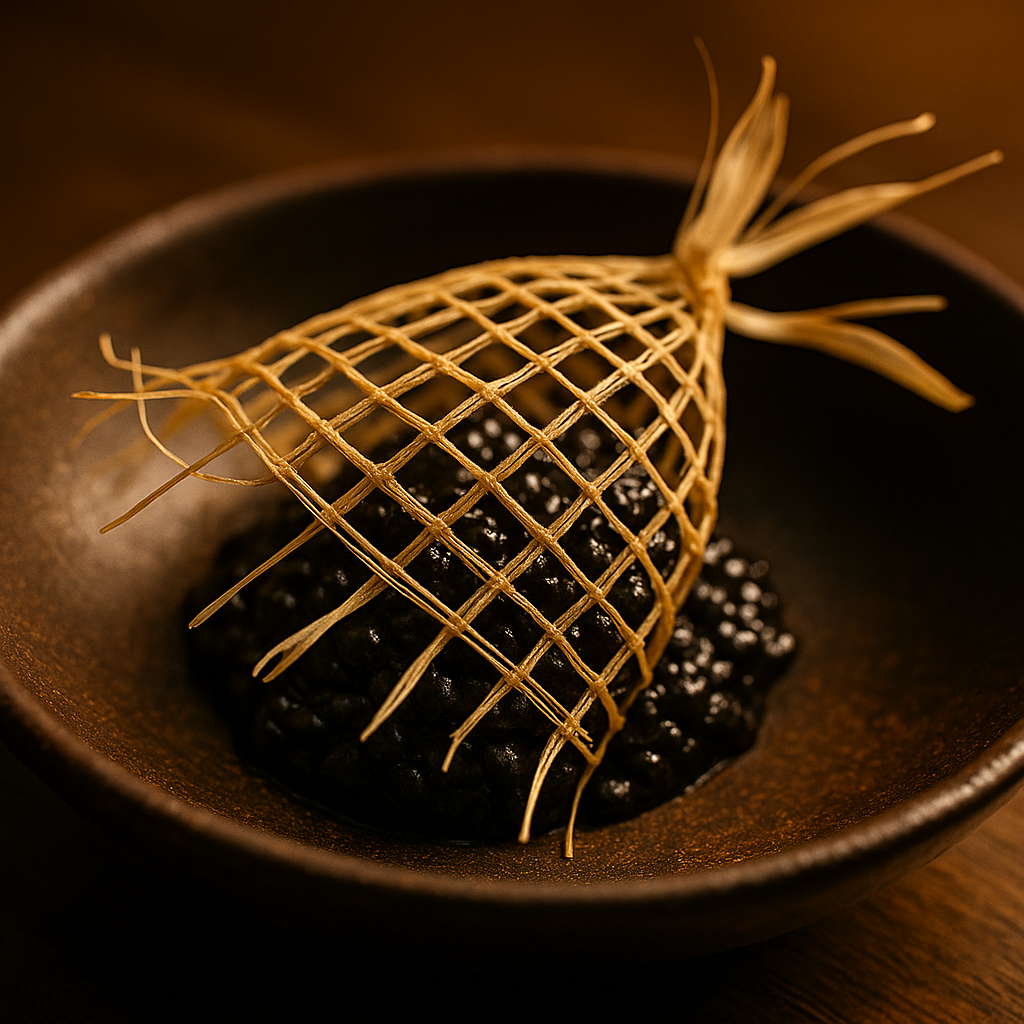 Rehydrated black bean smoke