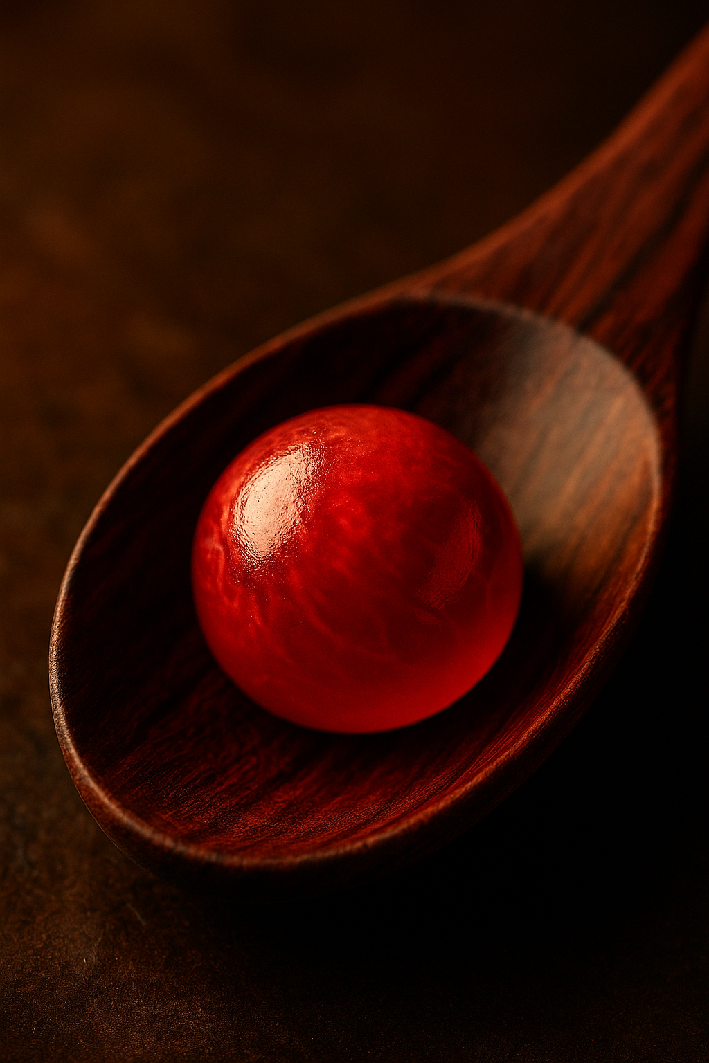 Blood orange aguachile sphere